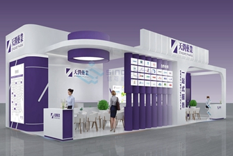 90平重慶展臺(tái)設(shè)計(jì)及落地方案